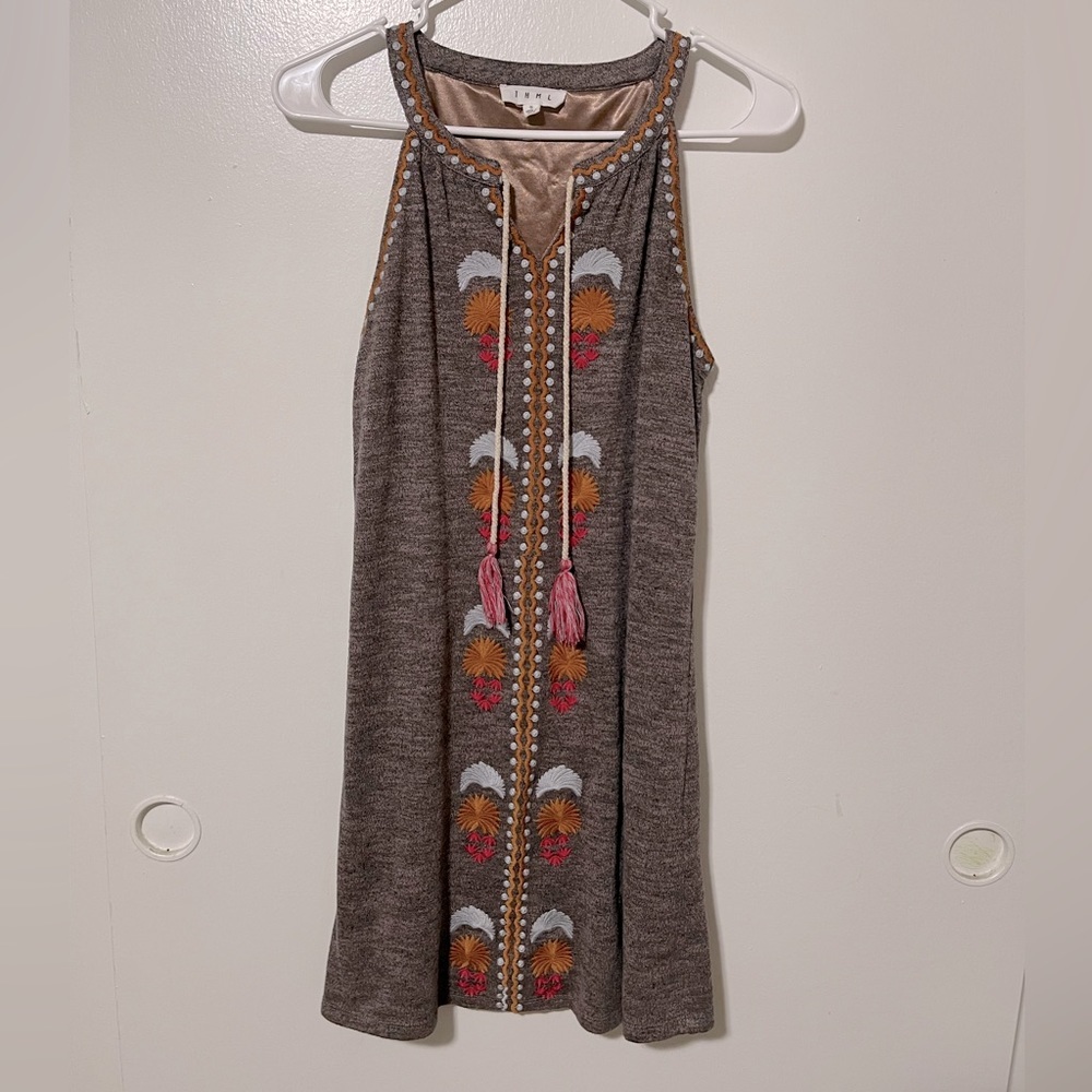 THML brown boho dress